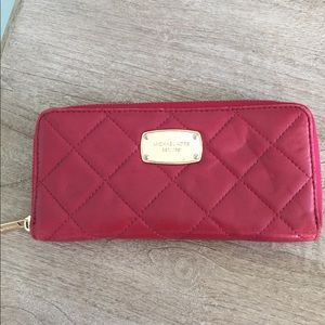 Michael kors red wallet
